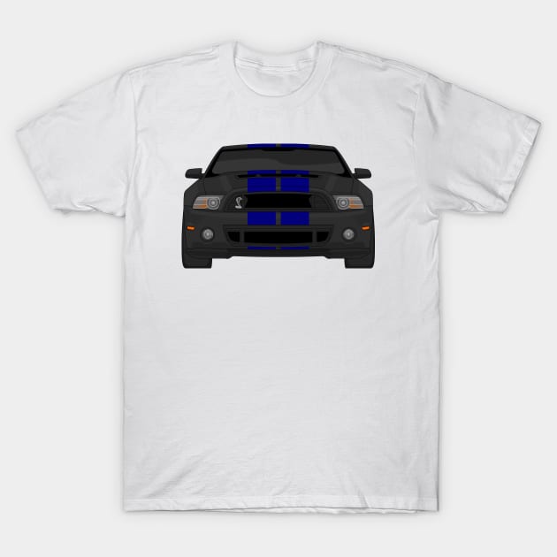 MUSTANG SHELBY GT500 BLACK T-Shirt by VENZ0LIC